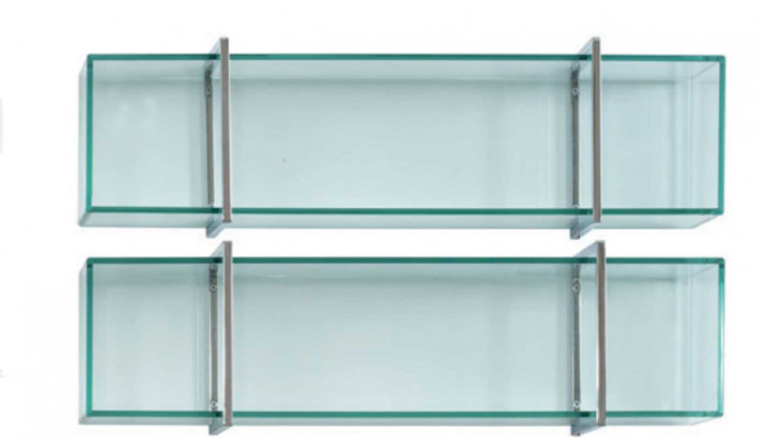 Living room TV stand with 2x wall shelf luxury design sideboard living room wall