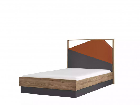 Children's bed 120 cm bed frames children's room wood bed frame gray