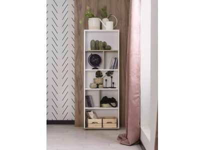 Bookshelf Freestanding Shelf Children's Shelf Cabinet Bookshelf Wood White New