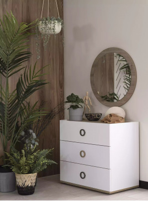 Dresser group with mirror dressers wood white bedroom wardrobe set