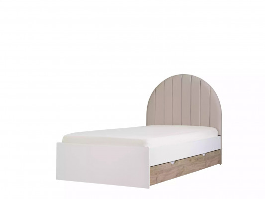 Children's Room Youth Bed Set Nightstand Bed Wood White 3-piece Set