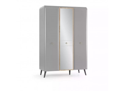Wardrobe Cabinet Wooden Cabinet Bedroom Furniture Wood Gray Luxury