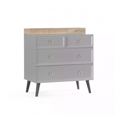 Dresser Cabinet Children's Room Dressers Wood Grey Modern Youth Room