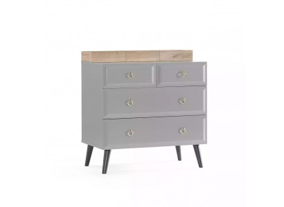 Dresser Cabinet Children's Room Dressers Wood Grey Modern Youth Room