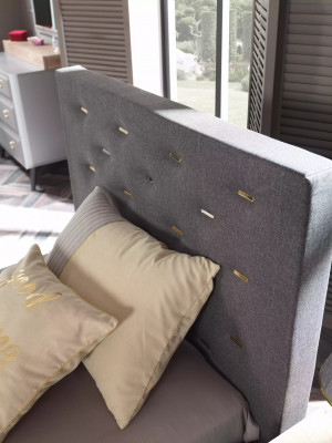 Children's furniture bed complete youth bed children's room wood gray set 4-piece