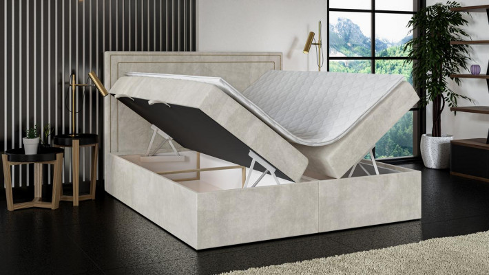 Modern bed upholstery design luxury double furniture bedroom box spring bed furniture