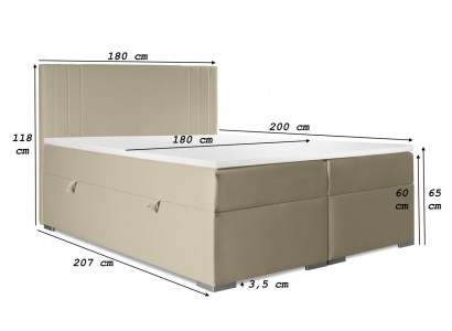 Double bed upholstered bedroom bed modern furniture upholstered box spring bed