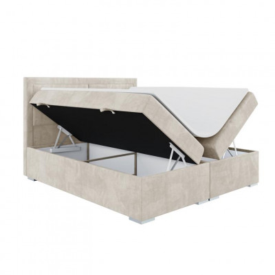 Luxury bedroom bed double upholstered bed modern design furniture box spring bed