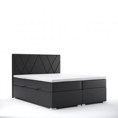 Luxury bedroom bed upholstery fabric design double bed furniture box spring bed