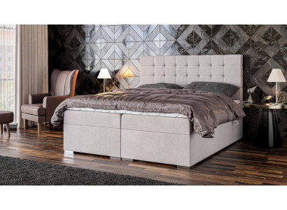 Bed Furniture Modern Design Double Bed Luxury Bedroom Textile Box Spring Bed