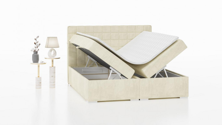 Double Bed Modern Design Bed Luxury Bedroom Upholstered Bed Furniture Box Spring Bed