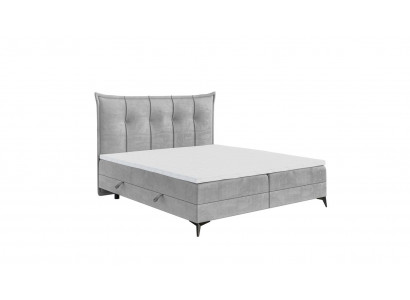 Design double bed bedroom textile furniture modern luxury bed box spring bed