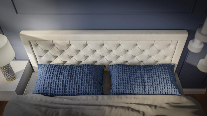 Bedroom bed luxury furniture style modern box spring bed design double bed