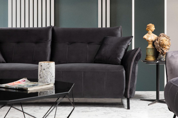 Modern sofa set 3 piece luxury armchair living room suite three-seater sofas