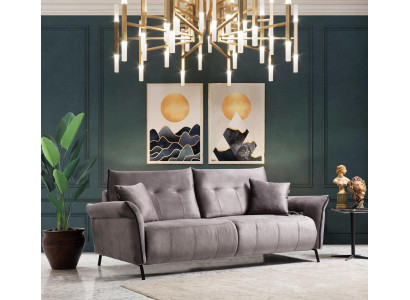 Sofa Couch Living Room Three-Seater Upholstered Sofa Luxury Design Furniture Modern Textile