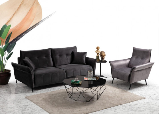 Sofa Set 2 piece Living Room 2x Sofa Couch Three-seater Modern Furniture