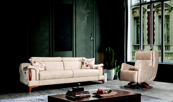 Sofa set living room set single seater modern three-seater sofa couch new