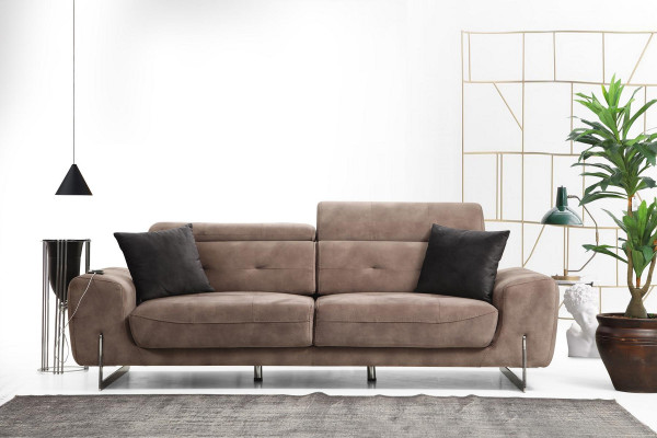 Sofa set three-seater sofas living room armchair modern design textile