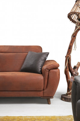 3-piece living room sofa set three-seater sofa couch modern armchair luxury