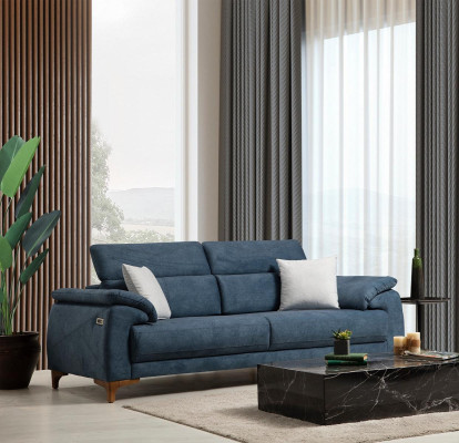 Complete Sofa Couch Three-Seater White Armchair Living Room Sofa Set 3-piece