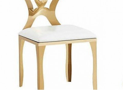 Solid Stainless Steel Upholstered Textile Chair Dining Table Design Dining Room Chairs