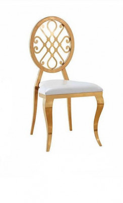 Design chair, armchair, upholstered chairs, luxury fabric, stainless steel, armchair, dining room.