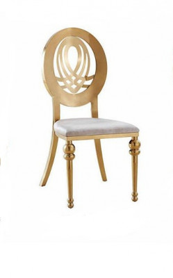 Chair 1x Dining Room Chairs Armchair Stainless Steel Design Furniture Metal Steel