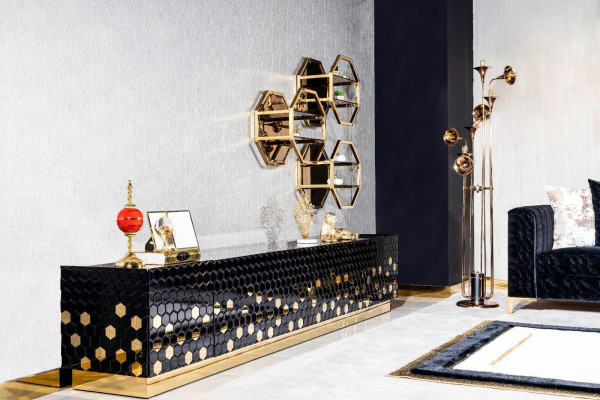 TV cabinet, RTV television stand, sideboard cabinet, lowboard 260cm metal