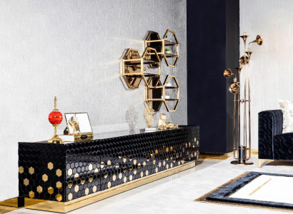 TV cabinet, RTV television stand, sideboard cabinet, lowboard 260cm metal