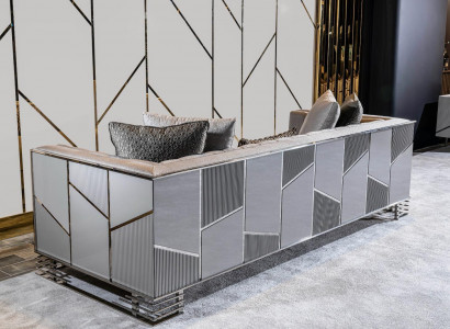 Sofa set 3+3+1 seater coffee table side table sofa armchair set 5-piece.