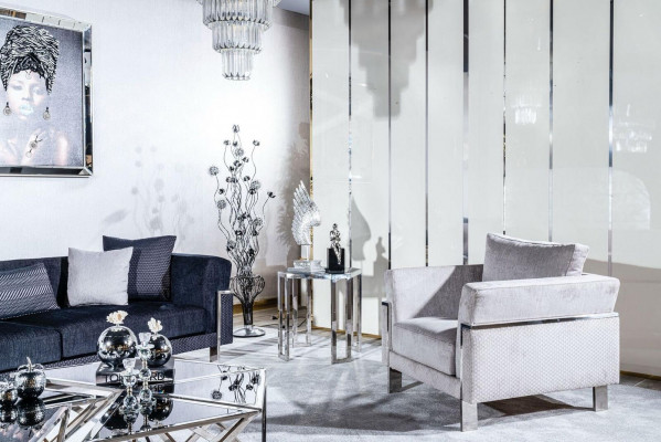 Living room sofa set 3+1 seater coffee table sofa armchair set 4-piece.