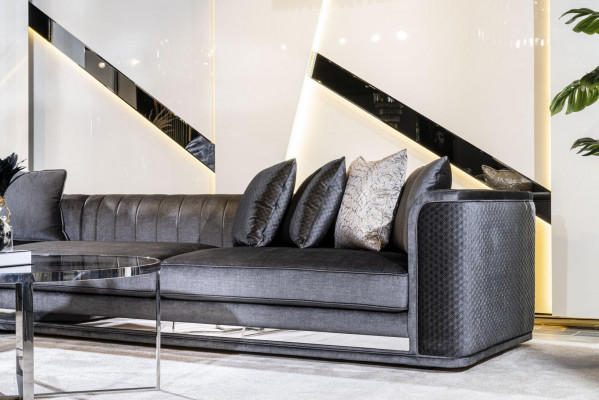 Living room coffee tables luxury design 3-piece set wood gray style modern table