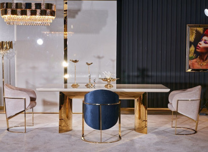 Dining Room Set Table + 4x Chairs Dining Chair Set Table Group 5-piece