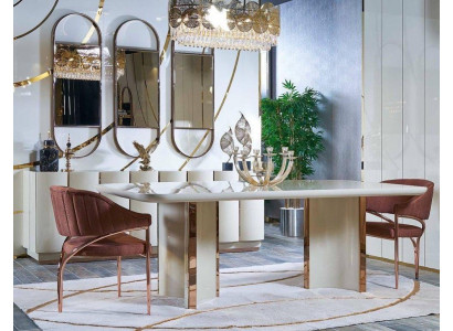 Luxury Tables Dining Table Dining Room Modern Gold Stainless Steel