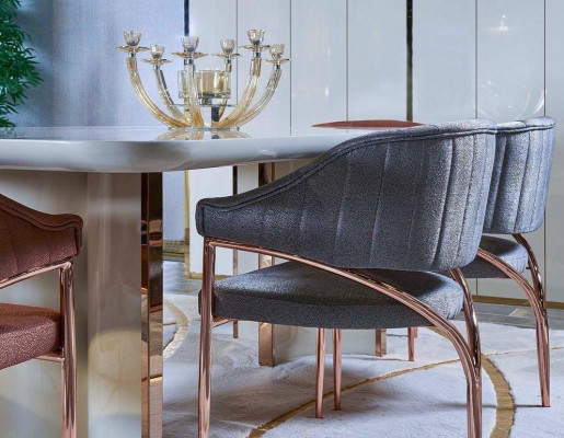 Luxury Tables Dining Table Dining Room Modern Gold Stainless Steel