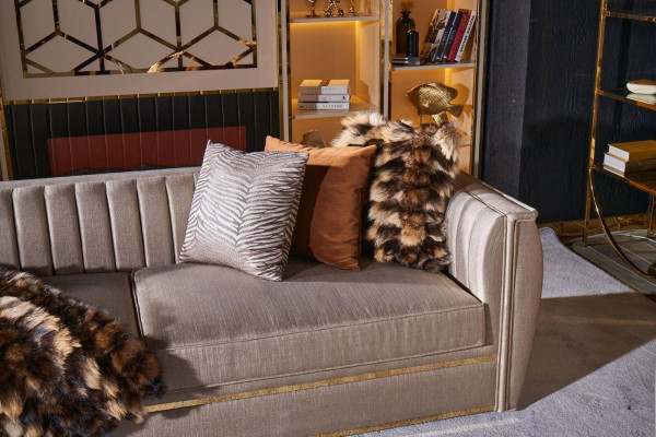 Upholstery Set 3+3 Sofa Coffee Table Suite Couch Fabric Sofa Set 3-piece