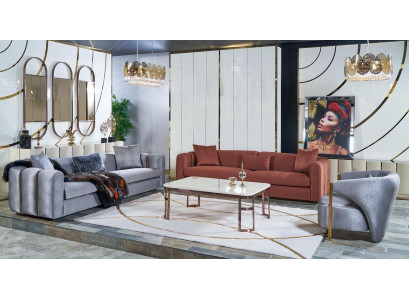 Sofa suite 3+3+1 seat coffee table set sofa upholstery couch 4-piece set