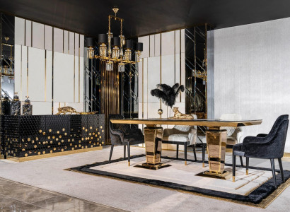 Dining table with 6 chairs, sideboard, dining tables, table, tables, chair set, group of 6-piece