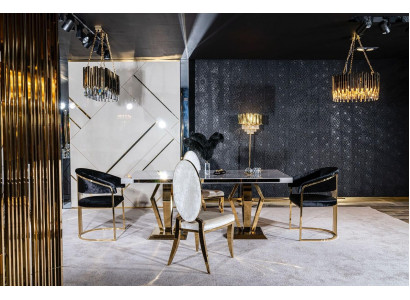 Dining table with 4 chairs Dining room set Dining group Modern chair table Table 5-piece set