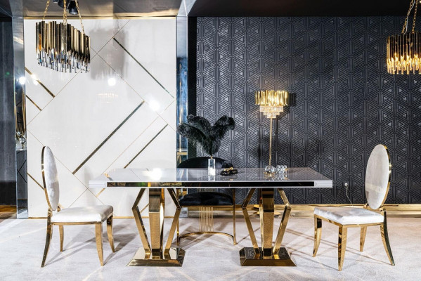 Dining table with 4 chairs Dining room set Dining group Modern chair table Table 5-piece set