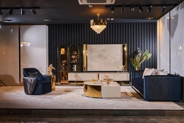 RTV lowboard TV stand sideboard living room modern wood black design