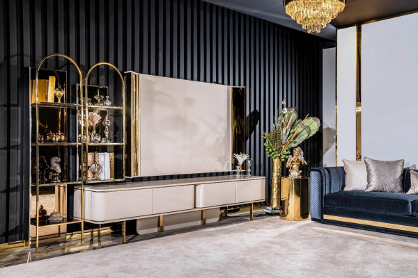 RTV lowboard TV stand sideboard living room modern wood black design