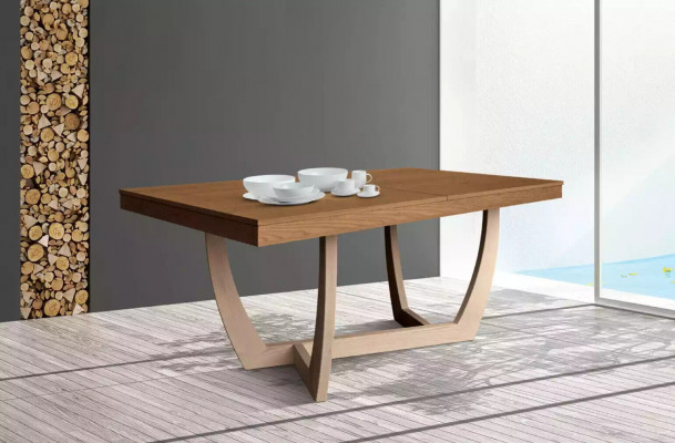 Extendable dining table kitchen table dining tables made of wood wooden table modern