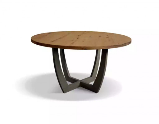 Round dining table wood round kitchen table dining tables style modern brown 140cm