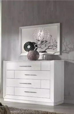 Luxury Complete Bedroom Set Bed 2x Nightstands Wardrobe