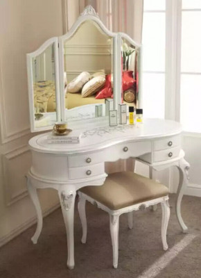 Dressing table with mirror complete set bedroom new 2-piece console