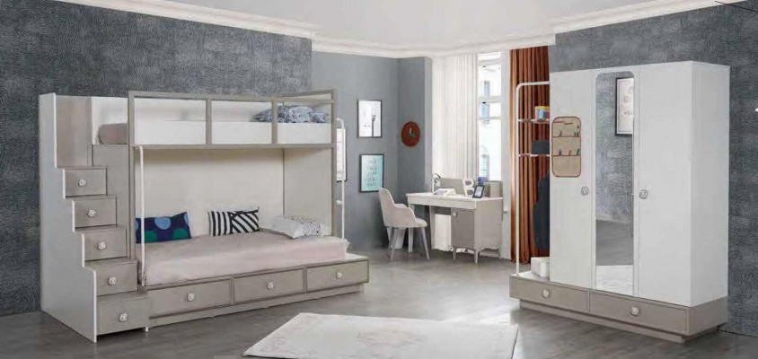 Bunk bed loft bed play bed children's bed with drawers modern solid wood