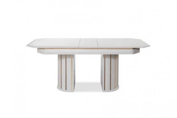 Luxurious chair in universal white color for modern dining room