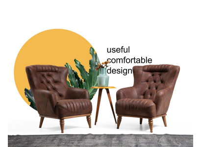 Luxury Furniture Design Armchair Modern Design Armchair Brown Living Room New