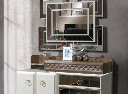 Furniture Bedroom Design Dressing Table Mirror Wood Sideboard Console